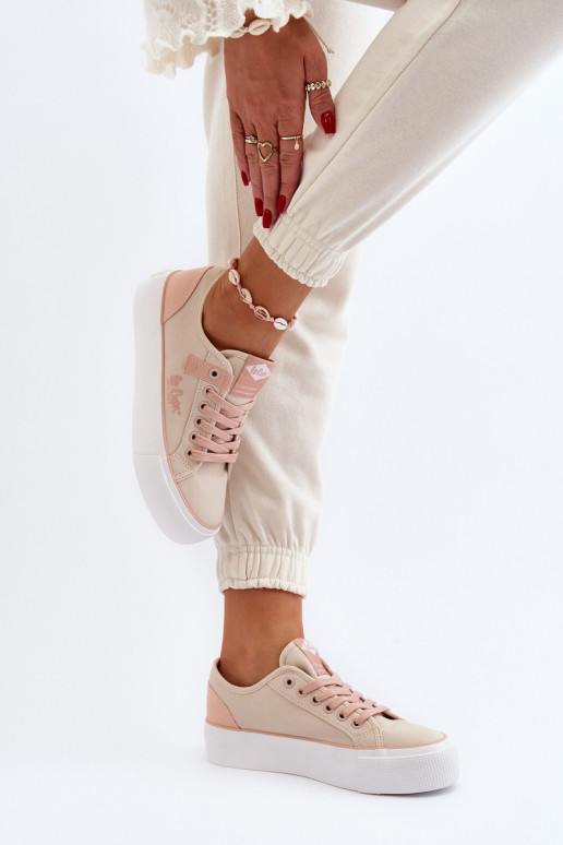 materiál Bežná obuv Lee Cooper LCIN-24-31-2196 béžová