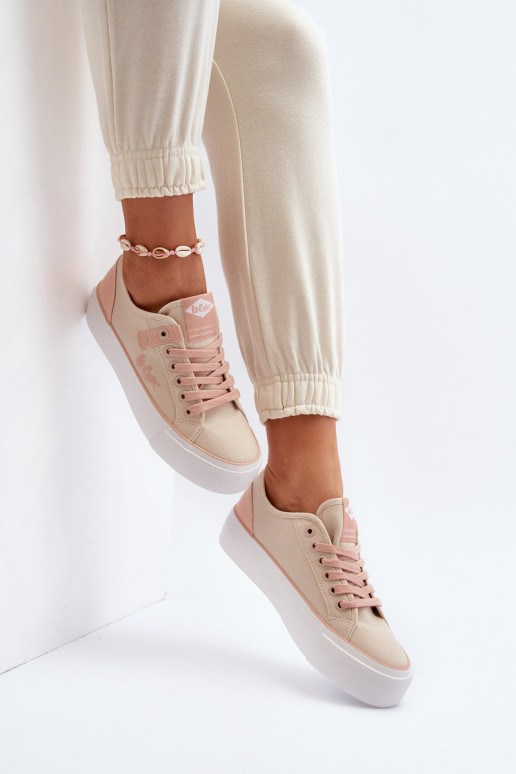 materiál Bežná obuv Lee Cooper LCIN-24-31-2196 béžová