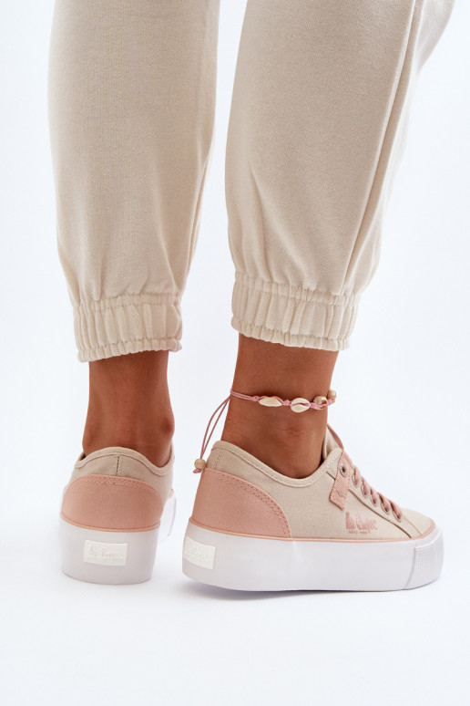 materiál Bežná obuv Lee Cooper LCIN-24-31-2196 béžová