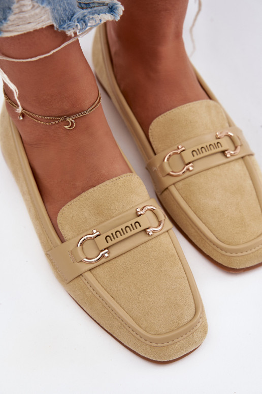 Mokasíny Mokasíny Dámske S Ornatem Element žltá Evelora