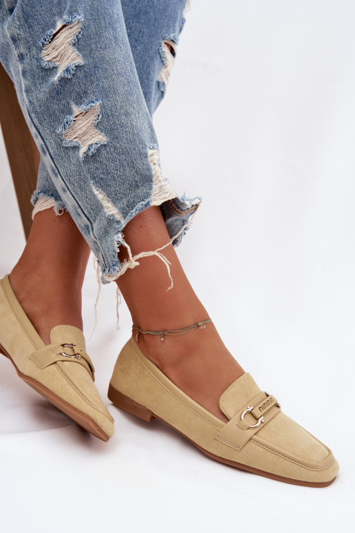 Mokasíny Mokasíny Dámske S Ornatem Element žltá Evelora