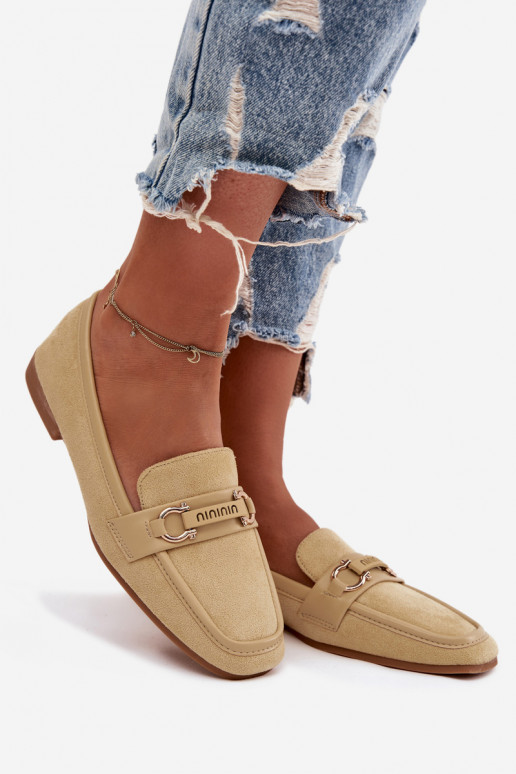 Mokasíny Mokasíny Dámske S Ornatem Element žltá Evelora