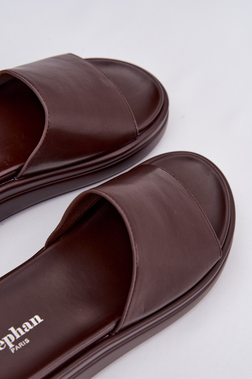 Dámske papuče s platformou CzekoladoIne Tanelisse