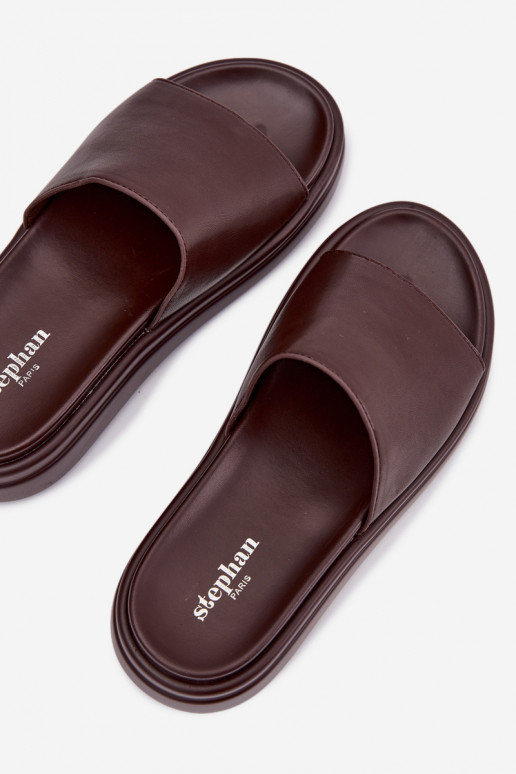 Dámske papuče s platformou CzekoladoIne Tanelisse