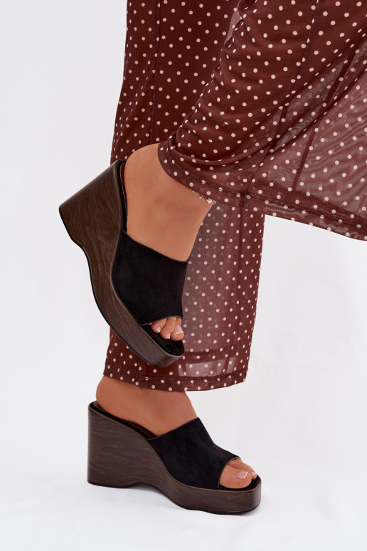 Dámske papuče Zapnuté INedge čierna Ravelia