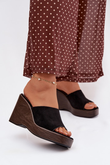 Dámske papuče Zapnuté INedge čierna Ravelia 2