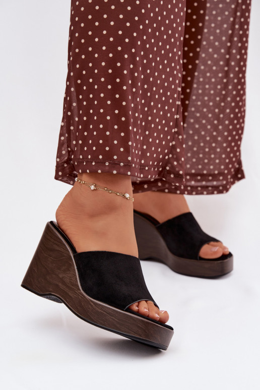 Dámske papuče Zapnuté INedge čierna Ravelia