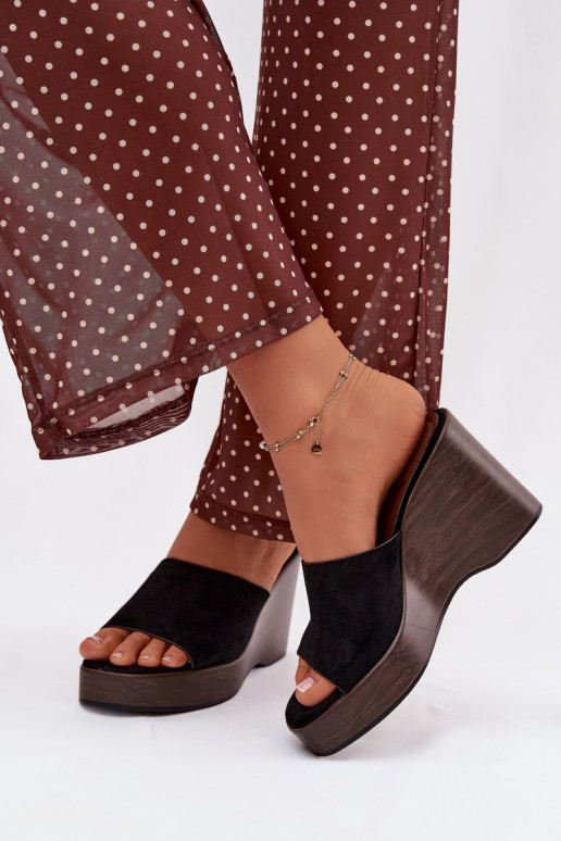 Dámske papuče Zapnuté INedge čierna Ravelia