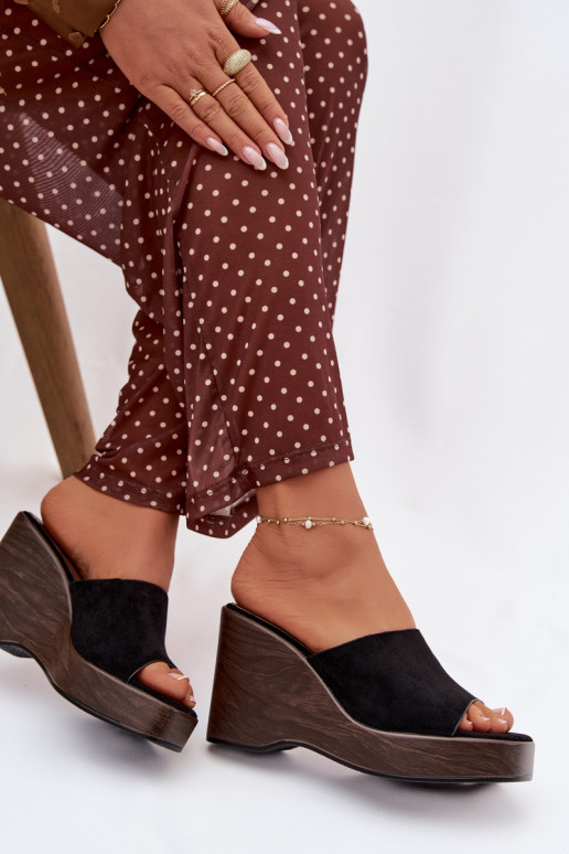 Dámske papuče Zapnuté INedge čierna Ravelia