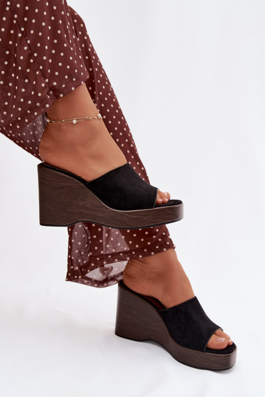 Dámske papuče Zapnuté INedge čierna Ravelia