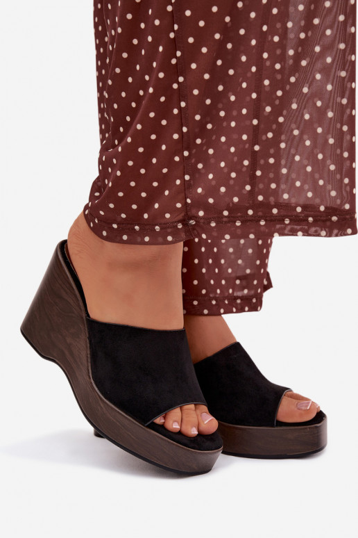 Dámske papuče Zapnuté INedge čierna Ravelia