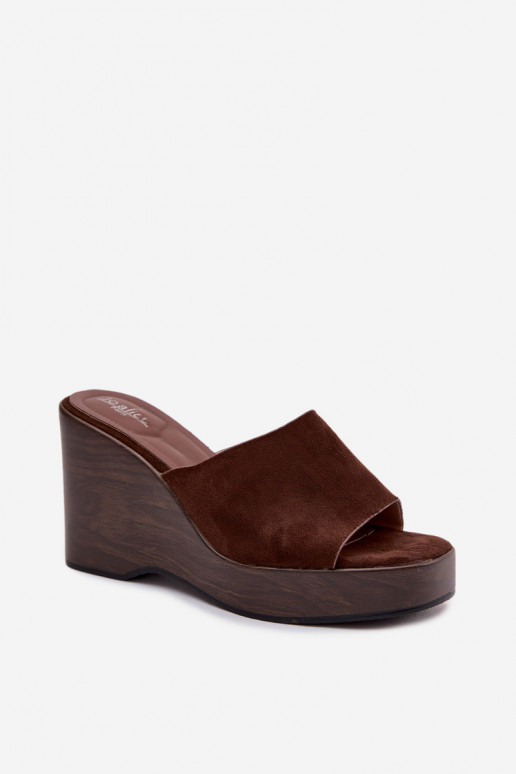 Dámske papuče Zapnuté INedge CzekoladoIne Ravelia