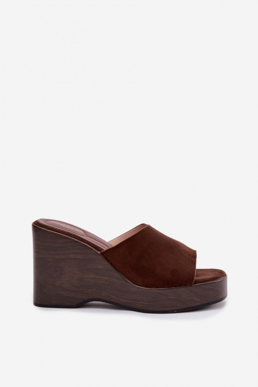 Dámske papuče Zapnuté INedge CzekoladoIne Ravelia