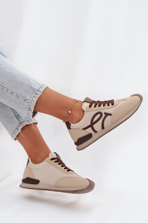 Tenisky model obuvi tenisky Dámske béžová-Hnedá farba Tarlisse