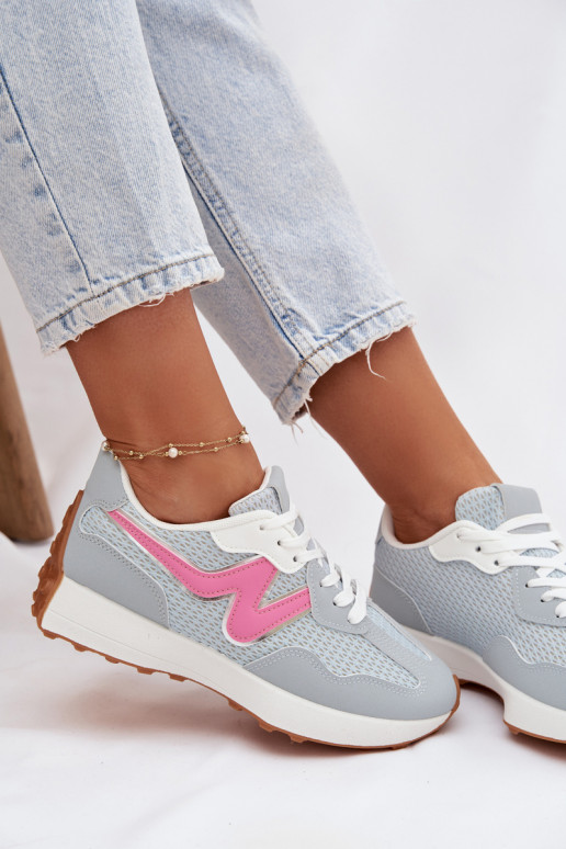 tenisky Dámske s platformou Modrá Janelora