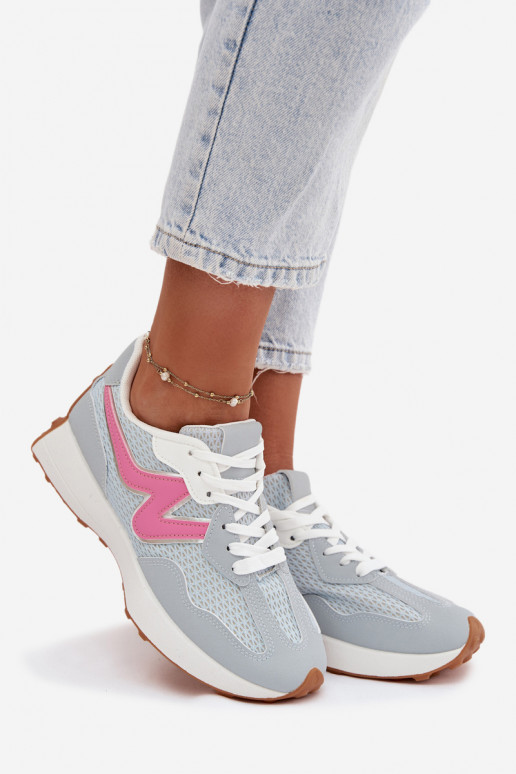 tenisky Dámske s platformou Modrá Janelora