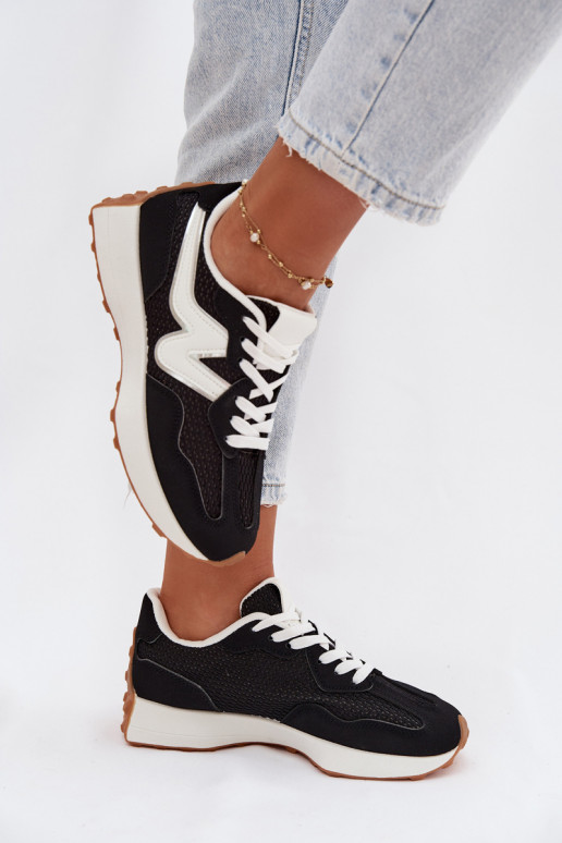 tenisky Dámske s platformou čierna Janelora