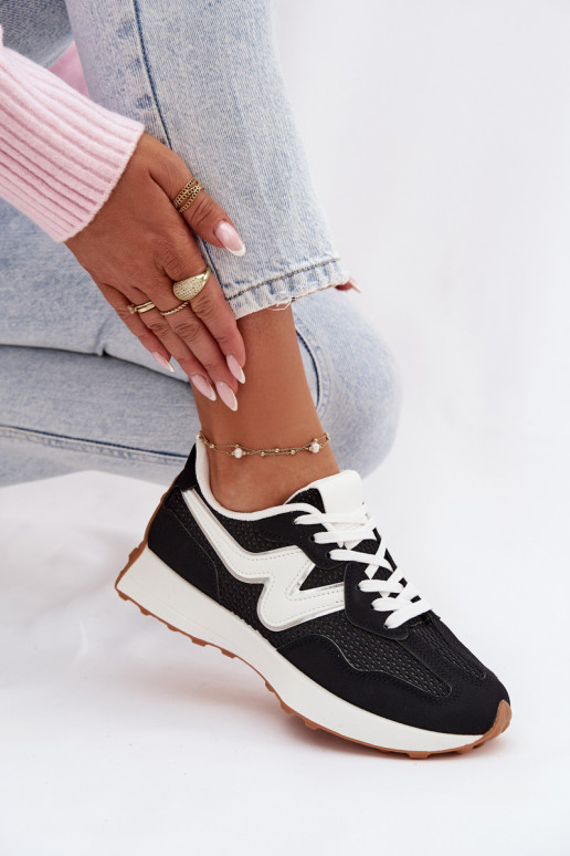 tenisky Dámske s platformou čierna Janelora