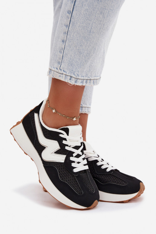 tenisky Dámske s platformou čierna Janelora