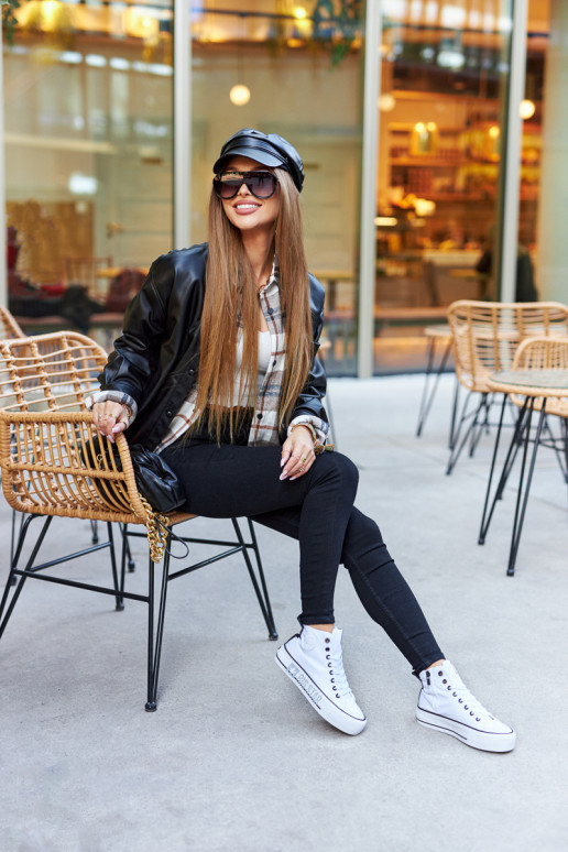 Tenisky s vysokou platformou Big Star II274014 biela farba