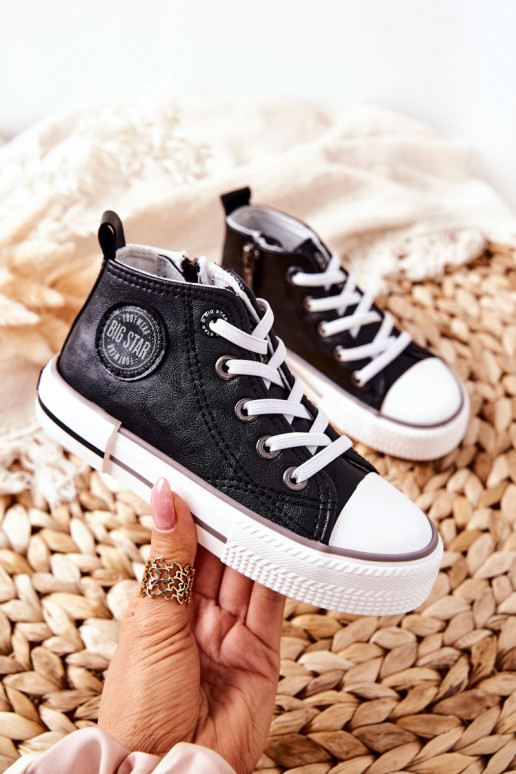 Detské topánky s podrážkou BIG STAR II374003 čierna