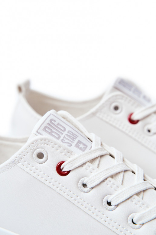 Pánske kožené tenisky BIG STAR JJ174006 biela farba