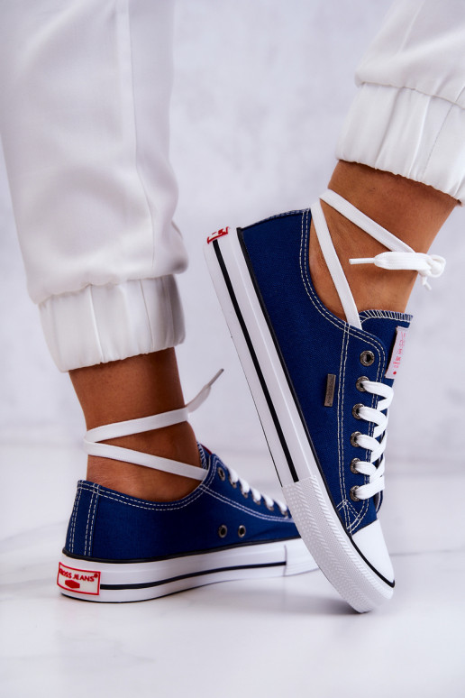 Dámske Klasický model bežná obuv Cross Jeans JJ2R4012C tmavomodrá