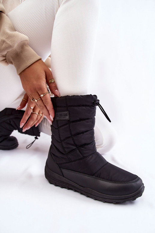 Dámske Vysoká zahriať sa Snehule Big Star KK274599 čierna