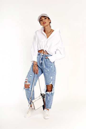 Dámska nízka bežná obuv Big Star DD274451 biela farba 2