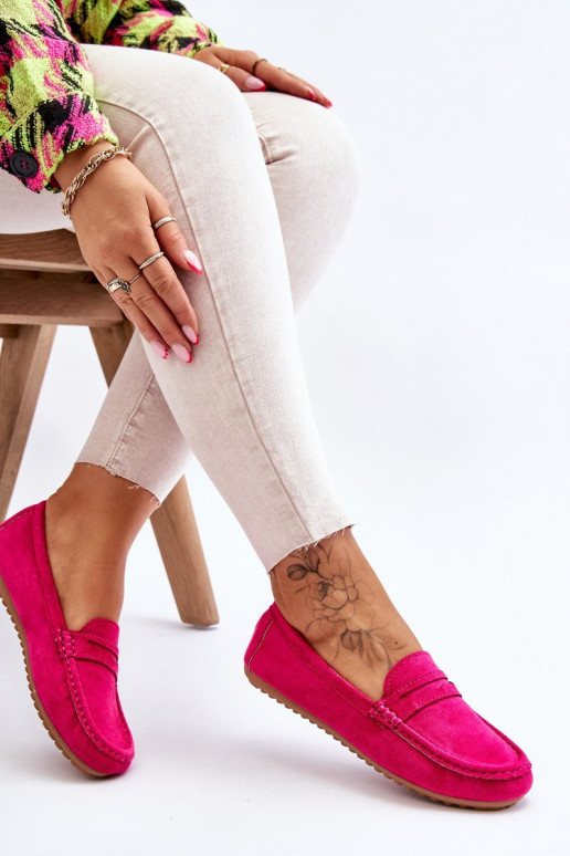 Dámske Klasické semišové mokasíny Ružová Ivana
