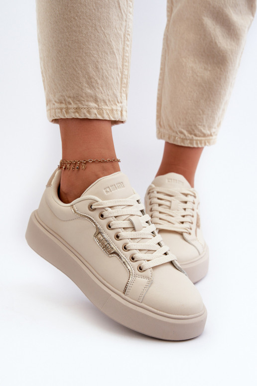 Tenisky model obuvi Dámske Big Star NN274334 Memory Foam System béžová