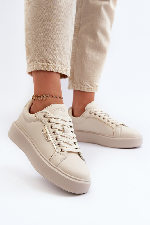 Tenisky model obuvi Dámske Big Star NN274334 Memory Foam System béžová