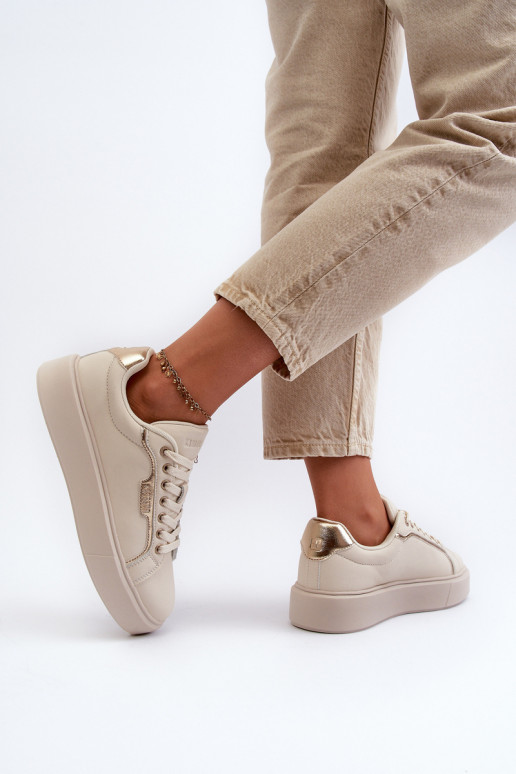 Tenisky model obuvi Dámske Big Star NN274334 Memory Foam System béžová