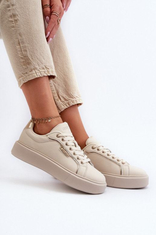 Tenisky model obuvi Dámske Big Star NN274334 Memory Foam System béžová