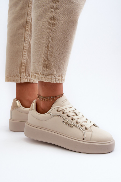 Tenisky model obuvi Dámske Big Star NN274334 Memory Foam System béžová