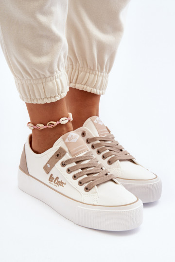 materiál Bežná obuv Lee Cooper LCIN-24-31-2198 biela farba