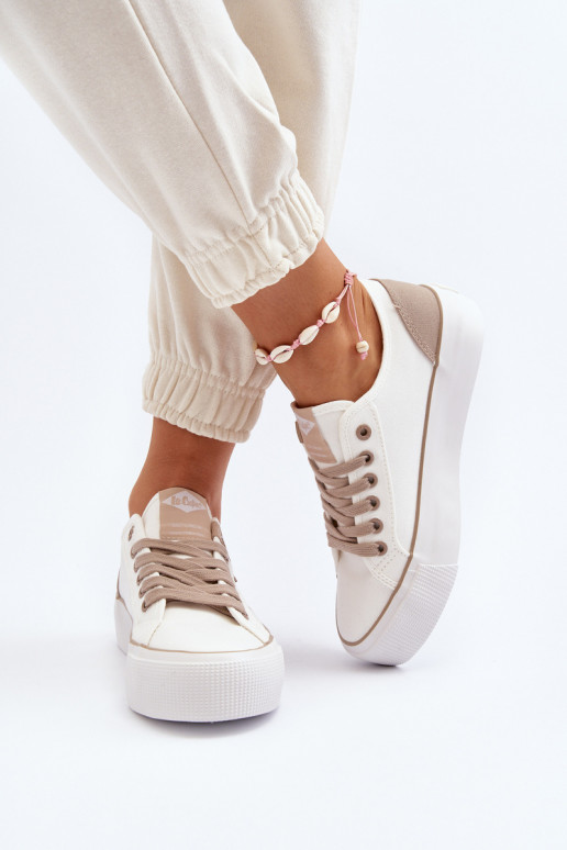 materiál Bežná obuv Lee Cooper LCIN-24-31-2198 biela farba