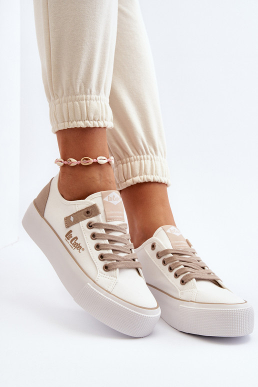 materiál Bežná obuv Lee Cooper LCIN-24-31-2198 biela farba