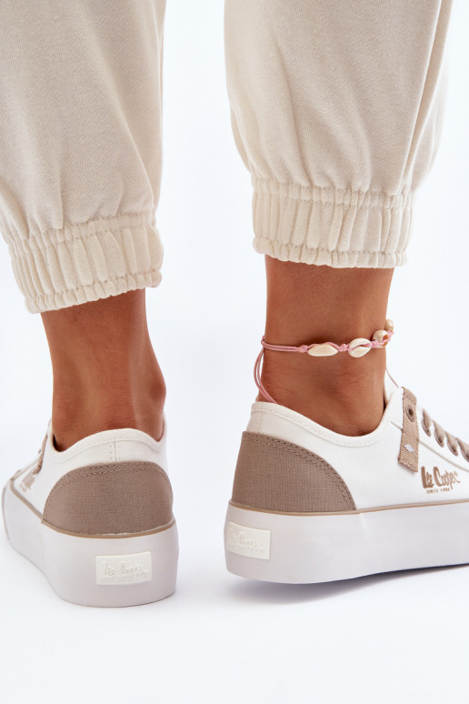 materiál Bežná obuv Lee Cooper LCIN-24-31-2198 biela farba