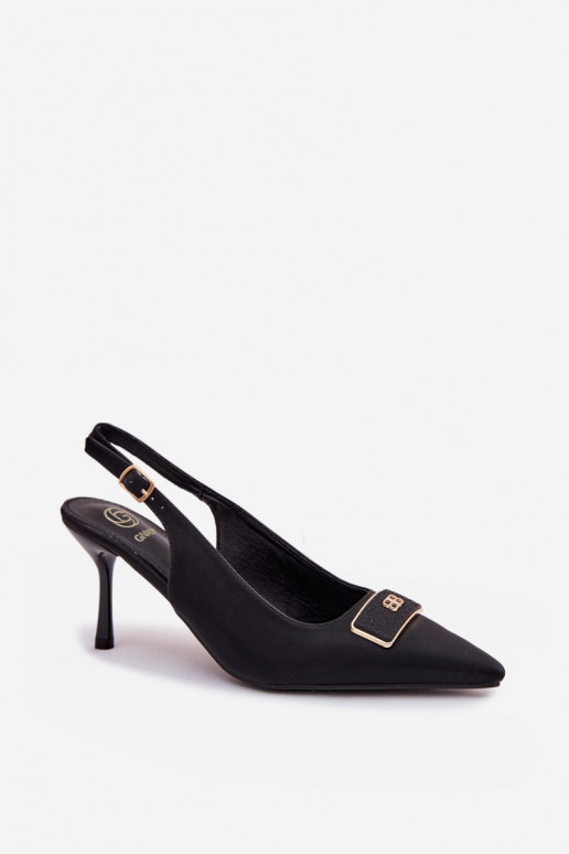 vysoké opätky Dámske S Ornatem Detalem čierna Lurella