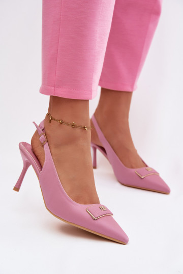 vysoké opätky Dámske S Ornatem Detalem Ružová Lurella 2