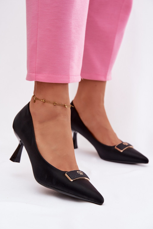 Topánky S Ornatem Detalem čierna Fessira