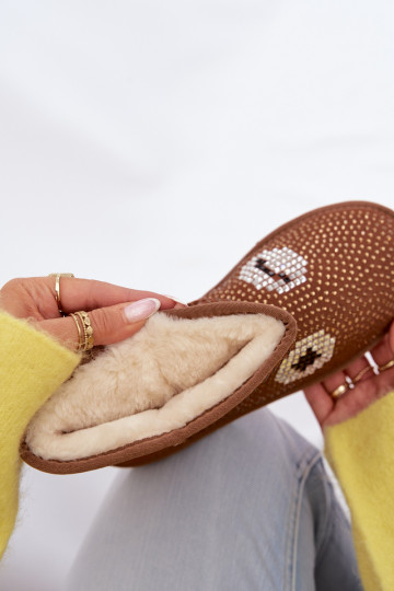 Zdobené Vysoká Snehule Dámske Hnedá farba Galivra 2