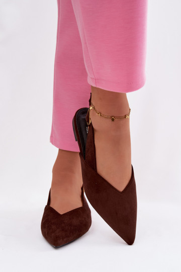 Balerínky so zlatými prackami z eko semišuoIne CzekoladoIne Palerra 2