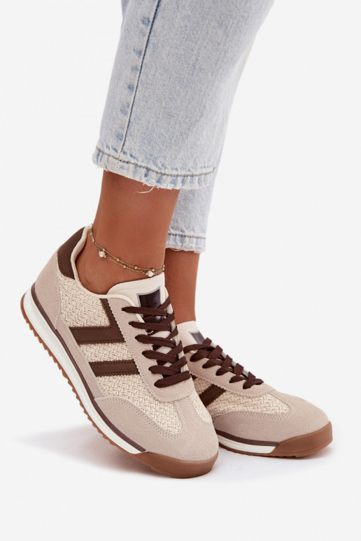 Pieskové dámske športové topánky „Sneakers" model „Soretta"