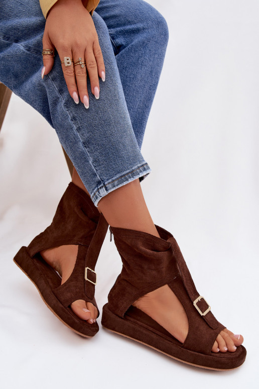 Dámske sandále s čižmami CzekoladoIne Coralya