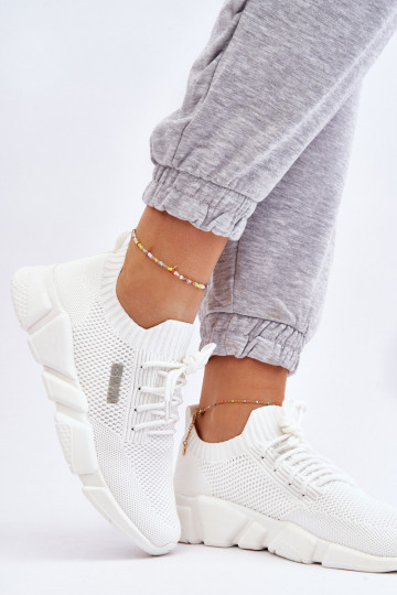 Dámske Jednoduché Tenisky model obuvi Memory Foam System Big Star JJ274268 biela farba