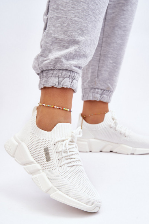 Dámske Jednoduché Tenisky model obuvi Memory Foam System Big Star JJ274268 biela farba