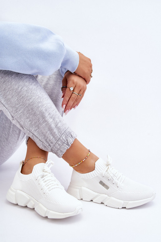 Dámske Jednoduché Tenisky model obuvi Memory Foam System Big Star JJ274268 biela farba