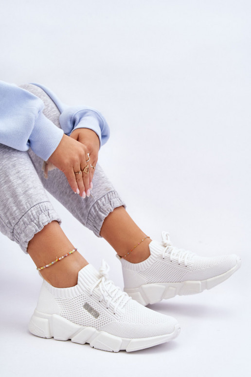 Dámske Jednoduché Tenisky model obuvi Memory Foam System Big Star JJ274268 biela farba